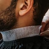 The Shave Factory Hygienic White Neck Strips 500 Disposable Barber Salon view 2