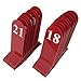 Aspire 10PCS Acrylic Table Numbers, Tent Style Numbers Sign, Double Sided Table Number Card for Restaurant-Red-Number 1to10