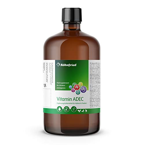 Röhnfried Vitamin ADEC 1000 ml | Vitaminkonzentrat | Futterergänzungsmittel für die Vitaminversorgung von Hühnern, Tauben & Geflügel
