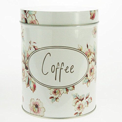 Vintage Decorative Jar With Lids Cover Round Retro White Flower Sugar Coffee Tea Containers Jar Tin Metal Kitchen Home Decor Organizer Storage Decoration Canisters Can 14cm X 10 5cm Buy Online In Bahamas