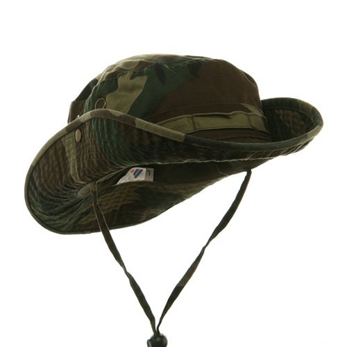 Mega Cap Camouflage Twill Washed Hunting Hat (X-Large, Black)
