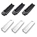 Antrader Foldable Travel Pocket Hair Comb & Brush Combo Styling Tool Men Women Combs Black+White Set of 6