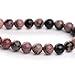 100% Natural Stone Round Rhodonite Gemstone Beads Strand 16 Inch,Jewelry Making Beads