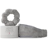 VOLO Spa Headband &amp; Scrunchie Set - Ultra Soft, Absorbent Microfiber, Stretchy - 2 Pack