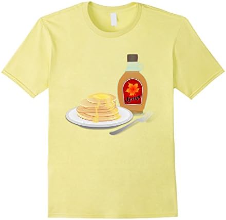 Mens Pancake Breakfast t-shirt Buttermilk Blueberry Banana Syrup Large Lemon