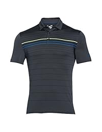 Under Armour Hombre Coldblack Engineered Stripe Polo