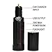 OREI 2000Mah Power Bank with Built-in Car Charger External Battery for Smartphones iPhone, Galaxy and More plus Emergency Low Power Flashlight
