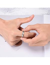 King Will DUO Anillo de boda de dos colores, de carburo de tungsteno bañado en oro rosado de 18 quilates, unisex, de 6 milímetros. Tamaños del 4 al 15.