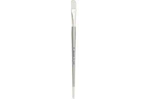 Silver Brush Limited 1503 Silverwhite Filbert Brush, Watercolor, Acrylics, Gouache, or Oil Brush, Size 10, Long Handle