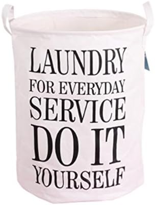 Foldable Laundry Basket Polyester Storage Bag Hamper Waterproof Toys Organizer Tidy Clothes Holder White - intl