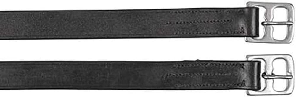 Kerbl 32639 Stirrup Leathers for Children, 130 cm, Black