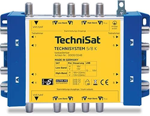 TechniSat TechniSystem 5/8 K multi-switch cascade en promo sur Amazon