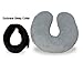 Embrace Sleep Collar Travel Pillow Black with Full Support