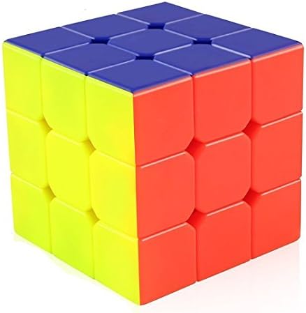Motier Popular Sticker Less Speed Cube Puzzle, Perfect Gift Puzzle Box for Kids, Teens and Adults, 56 mm