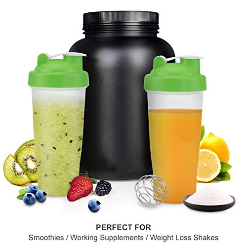 VIGIND 22 OZ Protein Shaker Bottle with Blender Mixer Ball, 100% BPA-Free Leak Proof Workout Cup Sports Nutrition Supplements Non-Slip Mix Shake Bottle - Thumbnail 5