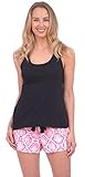 Cozy Loungewear Women's Fun Printed Tank and Shorts 2 Piece Pajama Set