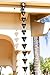 Monarch Rain Chains 18024 Aluminum Butterfly Rain Chain, 8-1/2 Feet Length, Powder Coated (Black)