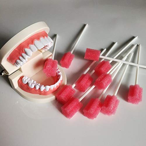 MUNKCARE Disposable Oral Foam Swab with Mint Flavored, Individually