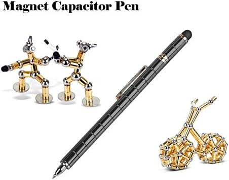 Kaufen buy Kaufen Fidget Magnetic Metal Pen, Stylus Pen for iPhone X iPad Mini Samsung Office Stress Reducer Relief Toys with Gift Pen Box (Black)