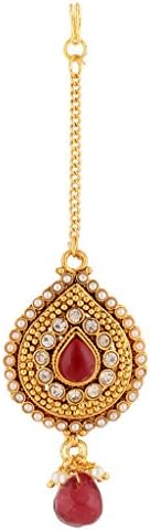 Ethnic Indian Traditional Fashion Jewelry Set Maang Tikka Hair Jewelryab49r
