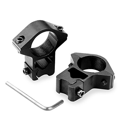 Modkin Scope Rings Modkin 11mm Dovetail Scope Mounts for 1” Scope Tube High Profile for ...
