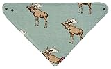 Milkbarn Bamboo Kerchief Bib - Bow Tie Moose