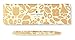 Kate Spade New York Black Ink Ballpoint Pen with Reusable Gift Box, Professional Office Pen for Women Accepts Standard Refills, Golden Floral