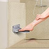 Shower Foot Rest, Heavy Duty Aluminum Alloy Foldable Foot Rest Step for Shaving Legs by WISH
