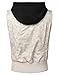BIADANI Women Faux Leather Hoodie Moto Vest