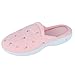 Isotoner Womens Terry Scalloped Embroidered Clog Slippers, L, Pink