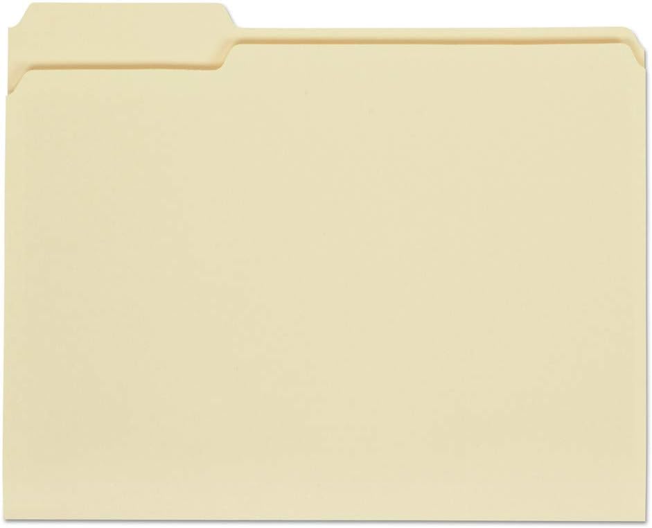MANILA FILE FOLDER 1/3 CUT UNV12113 Office Products