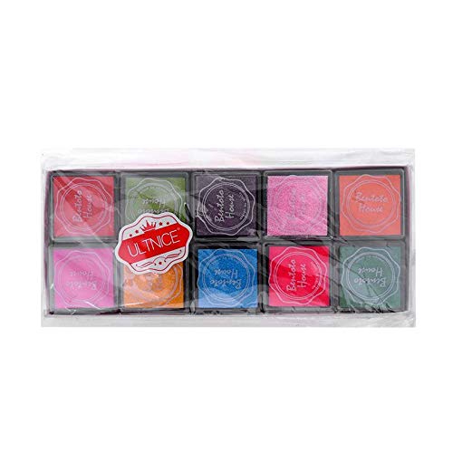 20Pcs Multi - Colored Giant Ink Pads Stamp for DIY Craft Scrapbooking Finger Paint Pad Set