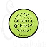 Swanson Christian Products - Parlor and Church Foldable Hand Fan - Modern Style - Be Still & Know - (Package of 6)