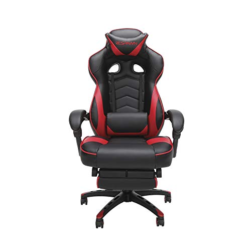 RESPAWN-110 Racing Style Gaming Chair - Reclining Ergonomic Leather Chair with Footrest, Office RESPAWN-110 Racing Style Gaming Chair - Reclining Ergonomic Leather Chair with Footrest, Office
