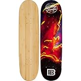 Bamboo Skateboards Graphic Skateboard Deck- More Pop, Lighter, Stronger, Lasts Longer Than Most Decks!