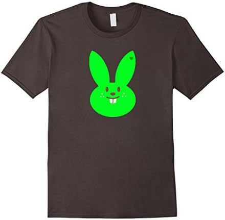 Men's Kid's Easter Bunny Costume T-shirt Green Rabbit Tee 3XL Asphalt