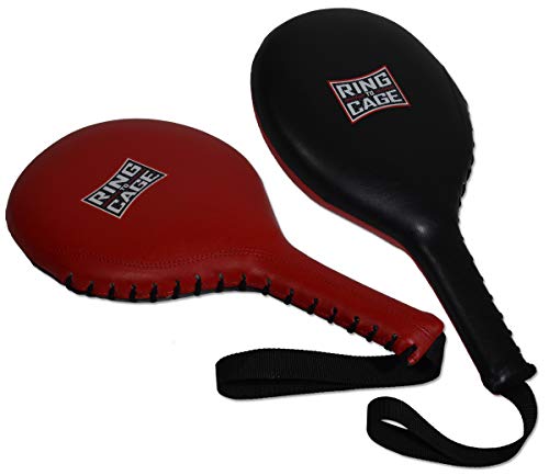 Ring to Cage Boxing MMA Speed Punching Paddles (Red/Black)