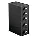 mDesign Office Supplies Desk Organizer for Paper Clips, Sticky Notes, Tape - 5 Drawers, Black
