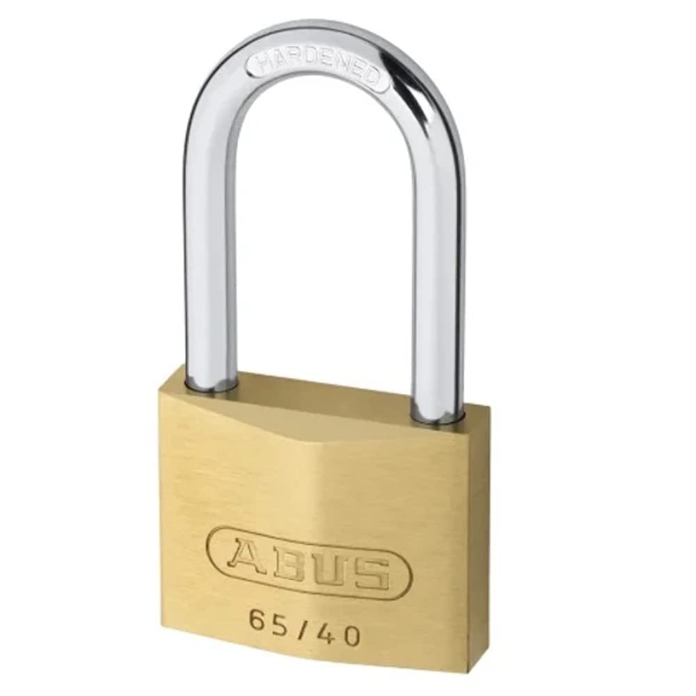 ABUS 6540LS40C 65/40HB40 40mm Brass Padlock 40mm Long Shackle Carded