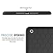 MoKo Fit 2018/2017 iPad 9.7 6th/5th Generation - [Honey Comb Series] Light Weight Shock Proof Soft Silicone Back Cover [Kids Friendly] Fit Apple iPad 9.7 Inch 2018/2017, Black