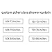 JAWO Tropical Fish Shower Curtain for Girls Boys, Sea Ocean Fish Shower Curtain Colorful Fishing Shower Curtain Waterproof Fabric 72