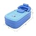 EoSaga Inflatable Bath Tub PVC Portable Tub SPA Environmental Portable Tubs for Adults Portable Soaking Tub Bathtub Bathroom SPA For an Adult With Air Pump Blue