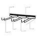 Wallniture Moduwine Wine Glass Holder, 3 Sectional 13'' Wall Mount Stemware Farmhouse Wall Decor