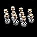 10Pcs Mini Glass Cork Bottle Flat Bulb Jars Vials Wish Bottle Love Note