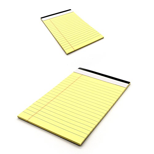 Jr. Legal pad, small note pads legal Ruled Writing Pad. Perforated Edge
