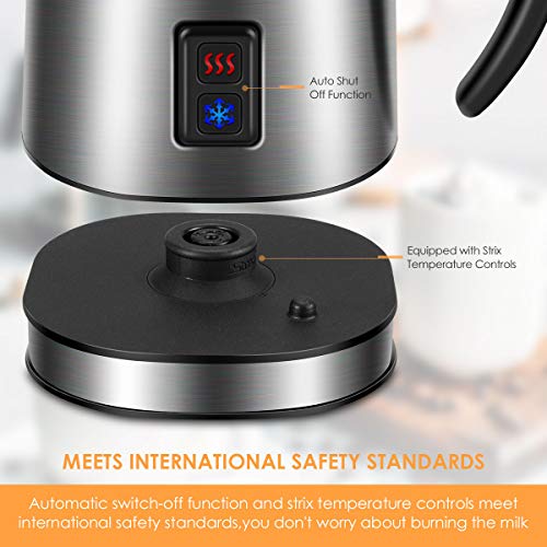 REDMOND Milk Frothers,Automatic Hot and Cold Foam Maker,Electric Milk