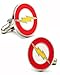 NexgenCover I Love Dad Cufflinks Hero Cuff-links Red Black Cufflinks (Rhodium Plated The Flash Cufflinks)