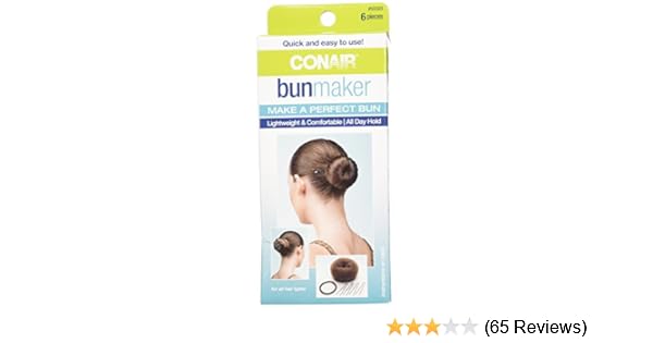 Amazon Com Conair Bun Maker Kit For All Hair Types 6pc Hair