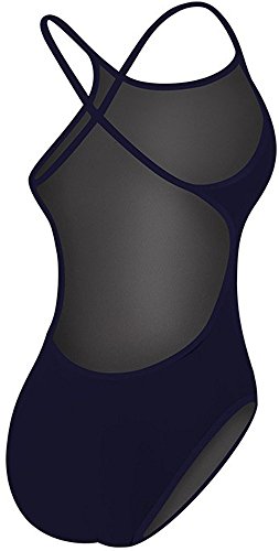 TYR SPORT Women's Durafast Crosscutfit Swimsuit (Navy, Size 34)