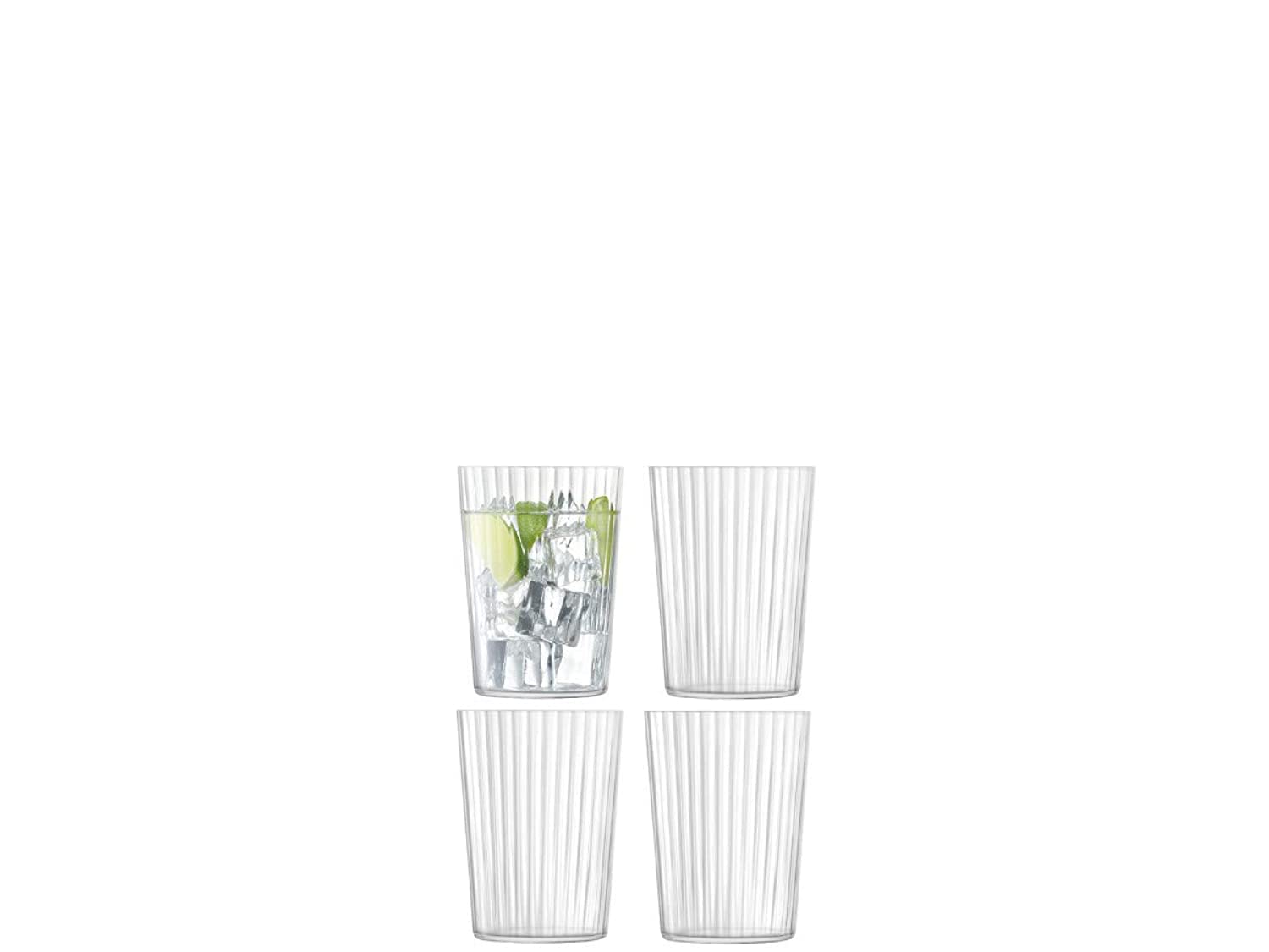LSA International Gio Line Tumbler 560ml Clear | Set of 4 | Dishwasher Safe | GI23 โ image 1
